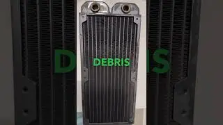 How to clean a PC radiator!