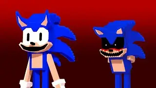 Sonic.EXE Mess with Rewrite Sonic (Animated)