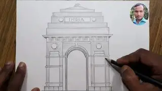 How to draw India Gate step by step so easy