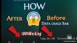 How to Enable Data Usage Bar II Data usage bar enble kaise kare II sikunk