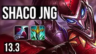 SHACO vs KINDRED (JNG) | 4.8M mastery, 8/0/0, 2600+ games, Legendary | KR Master | 13.3