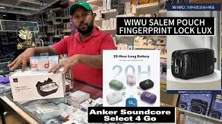 WIWU - SalemPouch Fingerprint Lock LUX & Soundcore Select 4 Go unboxing and review  @MalithaSajith 