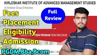 KIAMS ।। Kirloskar group of institutions, Pune ।। Fees structure ।। placement ।। admission process