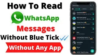 How To Read WhatsApp Messages Without Blue Tick Mark or Seen || Without Any Third Party App
