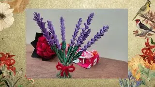 How to make lavender flower bouquet 💐