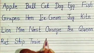 AToZ Alphabet ll A for Apple song ll B for Ball video ll ABCD video ll beautiful handwriting #abc 