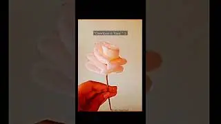 Rose made with sponge🧽🌹.. #handcraft #craft #easy #creative #handmade #rose #quotes #love #toxic #yt