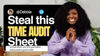 This 168-Hour Time Audit Proves You Have No Time Left For Your Dreams 
