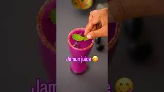 Refreshing Jamun Juice Recipe | जामुन का ठंडा ठंडा शरबत 😋 | #shorts | kabitaskitchen