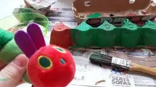 Werkles creatieve activiteit 'Rupsje Nooitgenoeg knutselen'