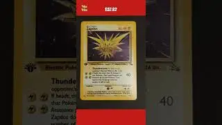 Pokemon Cards: Fossil 1st Edition Rare Holo: Zapdos 15/62