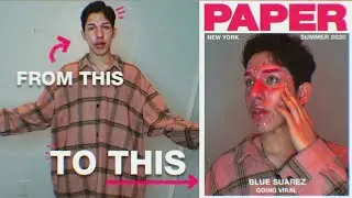 shooting a PAPER MAGAZINE COVER at home by myself