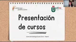 Cursos de Grafolog&iacute;a - Sesi&oacute;n de presentaci&oacute;n en vivo