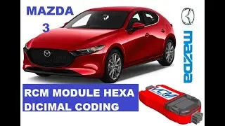 Mazda 3 Air Bag Module Programming Hexadecimal Coding with VCM 1, SRS As Built data Manual entry.