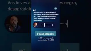 Se filtr&oacute; un nuevo audio de Diego Spagnuolo #shorts