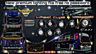 bussid new lighting strobe premium wit wheel cups and more accesories/bus simulator Indonesia how to