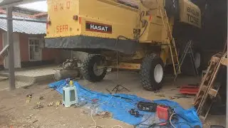 biçerdövere bakım yapıyoruz tc 56 usta şükrü ovalı (elevatör değişimi nasıl yapılır)