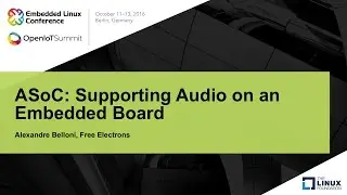 ASoC: Supporting Audio on an Embedded Board
