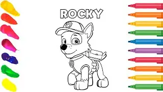 Rocky PAW Patrol Coloring Video for Kids 🐾 | Rocky Coloring Page | Paw Patrol Cartoon