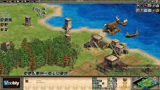Voobly AOE2 1.6: Nomad, командная игра 2 на 2