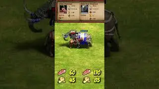 Elite Monaspa vs Elite War Elephant (AoE2) #Shorts