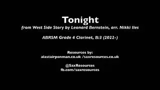 Tonight from West Side Story by Leonard Bernstein, arr. Nikki Iles. (ABRSM Clarinet Grade 4)