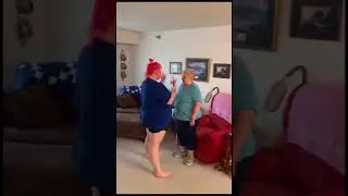 Woman performs a horrible dance for grandma's birthday