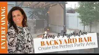 Outdoor Entertaining: Bar Area Set Up with Pergola