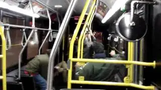 Christmas Jollies on the TTC Yonge Night Bus