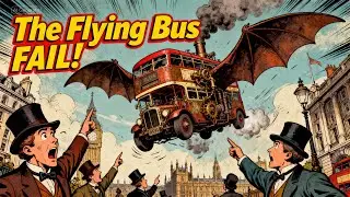 The Flying Bus That Crashed Victorian Dreams 🚂✈️ #weirdhistory #strangio #fails #victorian