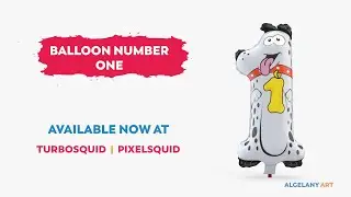 3D Stylized Balloon Number One | 3D Model | Promo