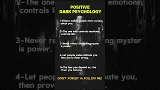 Positive Dark Psychology: 5 Powerful Psychological Tricks for a Stronger Mind
