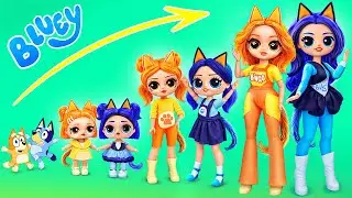 Bluey Growing Up! LOL OMG DIYs for Dolls