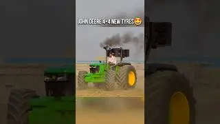 JOHN DEERE 4&times;4 NEW TYRES🤩//NISHU DESHWAL#automobile#nishudeshwal#viral#shorts