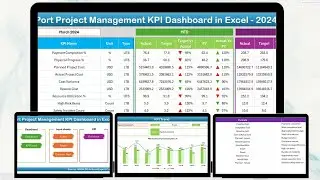 Port Project Management KPI Dashboard in Excel