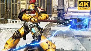 IMPERIAL FISTS CHAMPION + THUNDER HAMMER - Warhammer 40k: Space Marine 2 (4K, Mod)