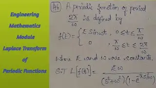 Engineering Mathematics | Laplace Transform of Periodic Functions | Problem Number 46