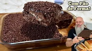 Pavê de Brigadeiro com PÃO DE FORMA - RECEITA FÁCIL 
