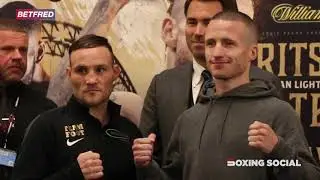 GLENN FOOT & ROBBIE DAVIES JR FACE OFF AHEAD OF BRITISH AND COMMONWEALTH TITLE FIGHT