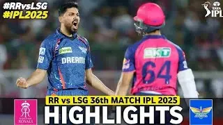 LSG vs RR ipl highlights 2025 | ipl match 2025 | lucknow vs Rajasthan ipl