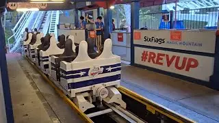 Riding The New Revolution Classic POV Ride at Six Flags Magic Mountain 2025!