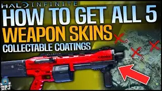 Halo Infinite: How To Get All 5 SECRET MULTIPLAYER WEAPON SKINS / COATINGS - Campaign Weapon Coating