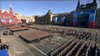 The parade devoted to the Victory Day