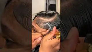 watch me lay edges for a deep side part😍#shorts  #hairstyle #foryou #sidepart #edge