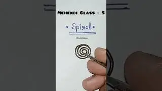 Mehendi Class - 5 || Spiral Practice || Henna Basics For Beginners || BasicHenna || #mehndi #viral