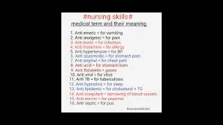 #nursingskills #medicalterms #short abbreviation #gnmnursing_courses #anmsyllabus #shortterm