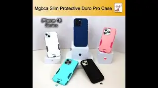Mgbca Slim Protective Dura Pro Cover Case, Rugged, 6 -Ft Drop Protection For iPhone 15 Series