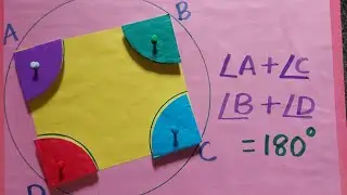 cyclic quadrilateral working model/maths teaching aids/maths working models