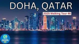 Qatar Summer Walking Tour 🇶🇦 Stunning 4K 120FPS 2025!