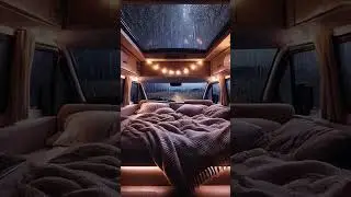 Rainy night in the Van #relax #rainsounds #10hoursrain #relaxingsounds #sleepsounds